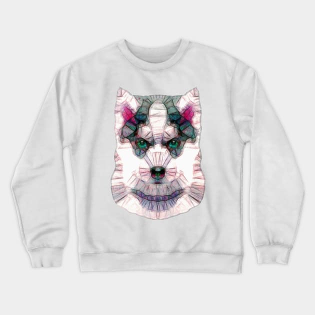 abstract husky puppie Crewneck Sweatshirt by Ancello